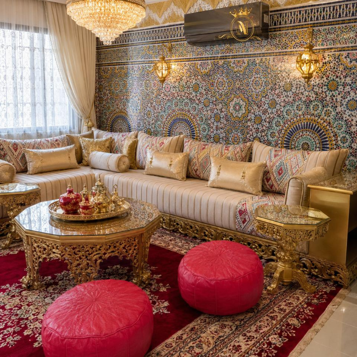 بوفات مغربية أنيقة – جمال تقليدي يليق بمنزلك