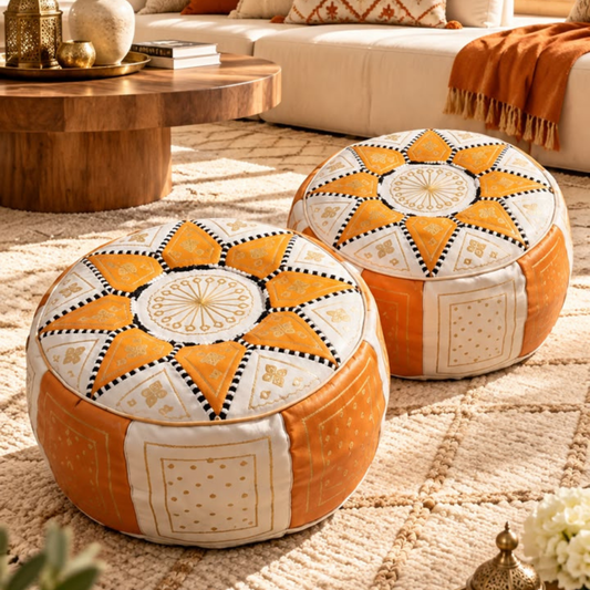 Luxury Traditional Moroccan Poufs – A Touch of Authenticity and Elegance