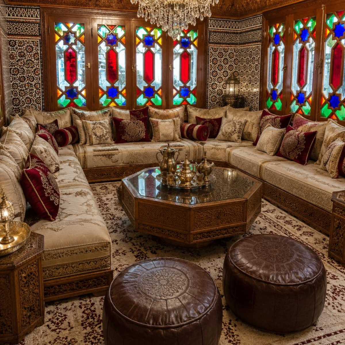 بوفات مغربية أنيقة – جمال تقليدي يليق بمنزلك